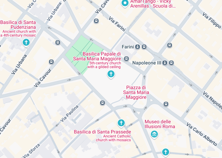 Map of Basilica di Santa Maria Maggiore, Rome