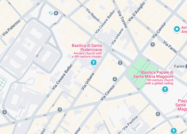 Map of Basilica di Santa Pudenziana, Rome