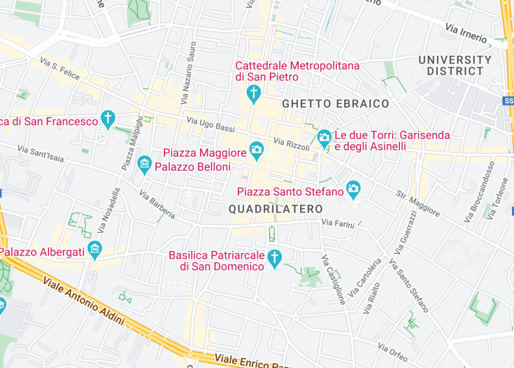 Map of Basilica of San Petronio, Bologna