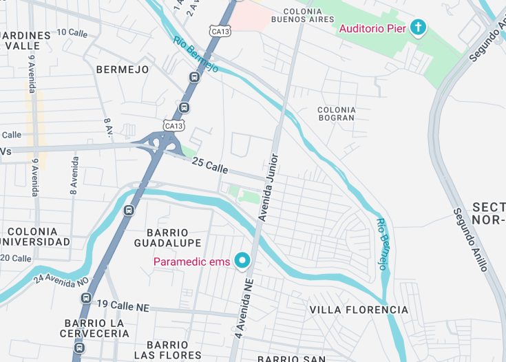 Map of Bazar del Sabado, San Pedro Sula