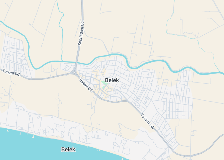 Map of Belek, Turkey