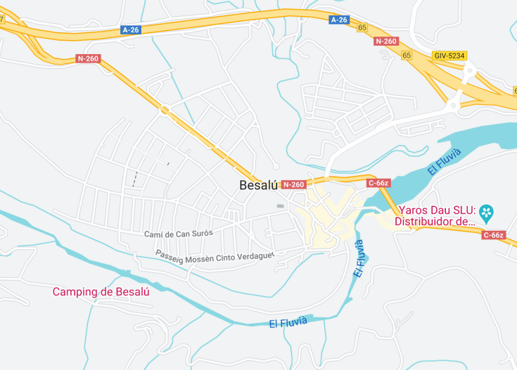 Map of Besalú, Spain