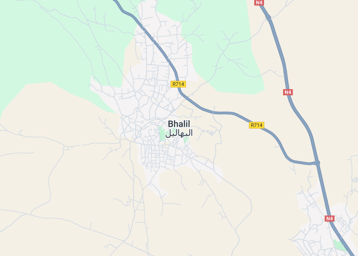 Map of Bhalil, Morocco