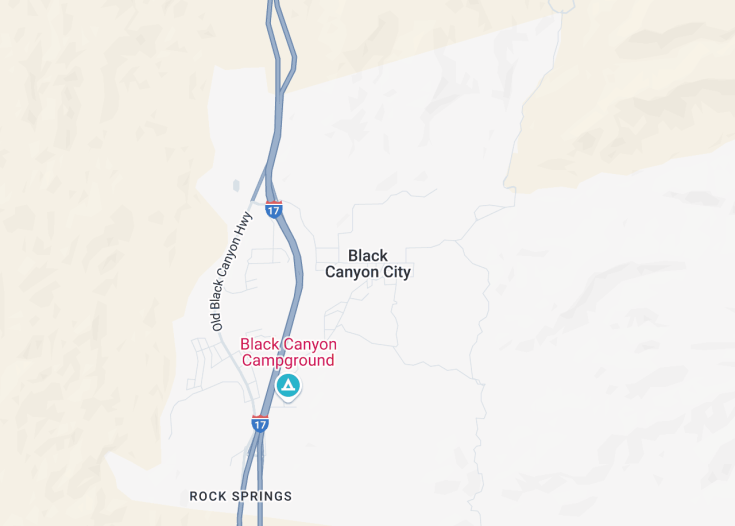 Map of Black Canyon City, Arizona (USA)