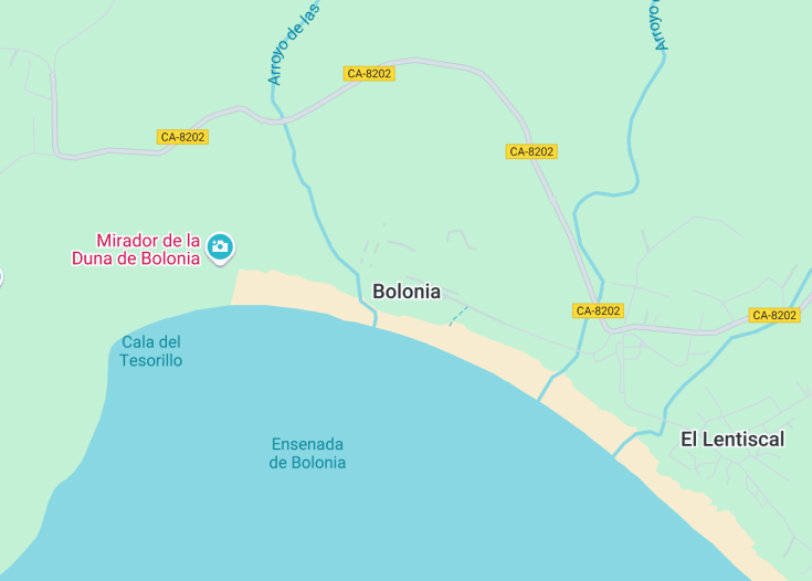 Map of Bolonia, Spain