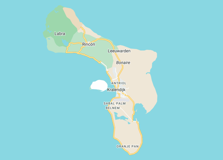 Map of Bonaire (Netherlands), 