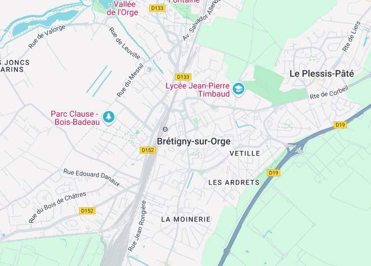 Map of Brétigny-sur-Orge, France