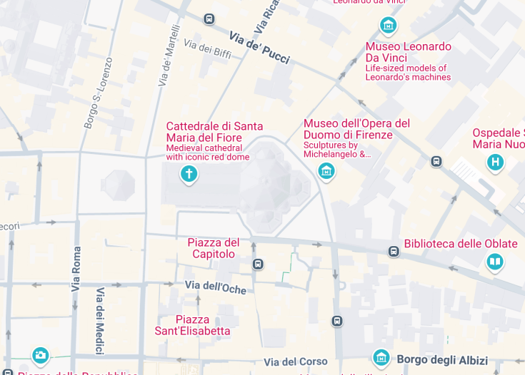 Map of Brunelleschi’s Dome, Florence