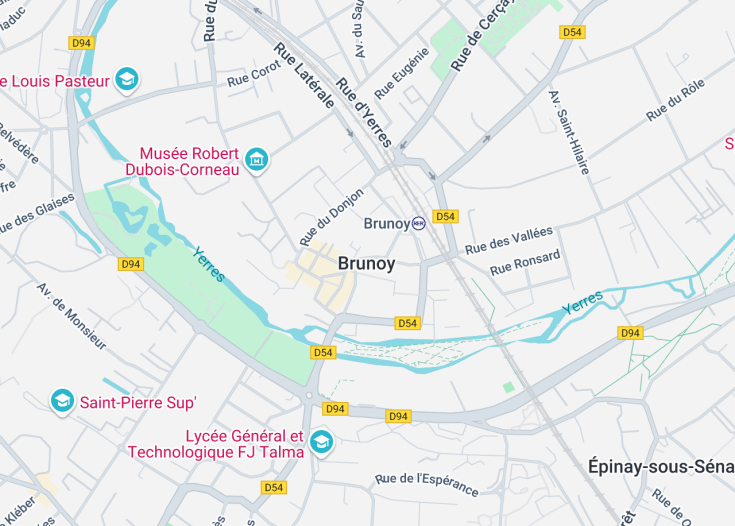 Map of Brunoy, France