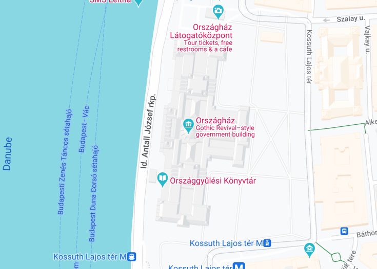 Map of Budapest Parliament, Budapest