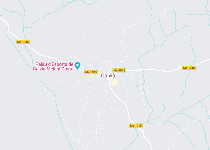 Map of Calvia, Mallorca (Balearic Islands, Spain)