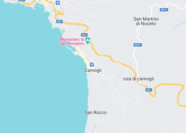 Map of Camogli, Italy