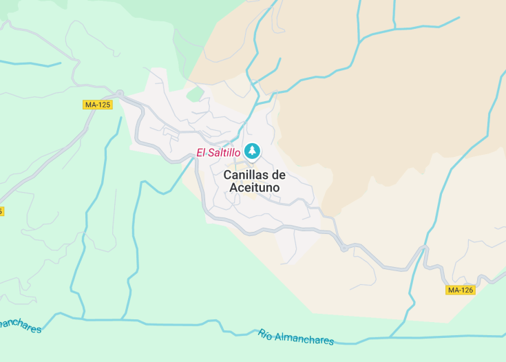 Map of Canillas De Aceituno, Spain