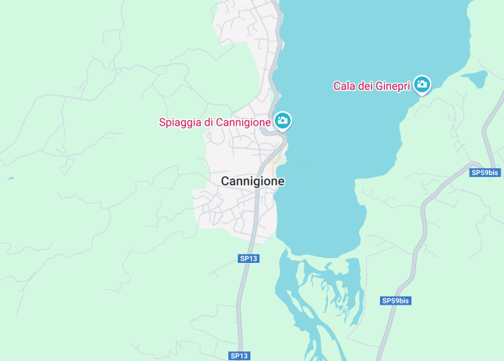 Map of Cannigione, Italy