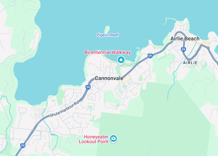 Map of Cannonvale, Australia