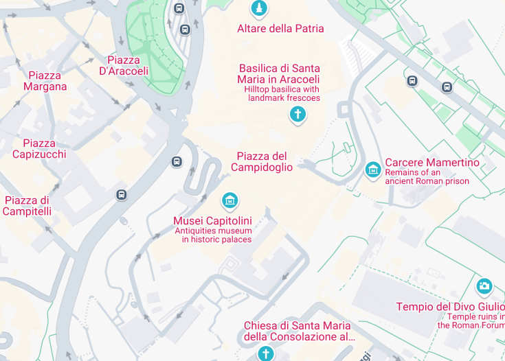 Map of Capitoline Hill, Rome