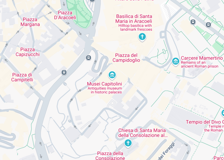 Map of Capitoline Museums, Rome