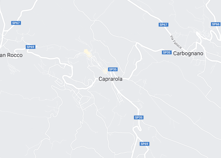 Map of Caprarola, Italy