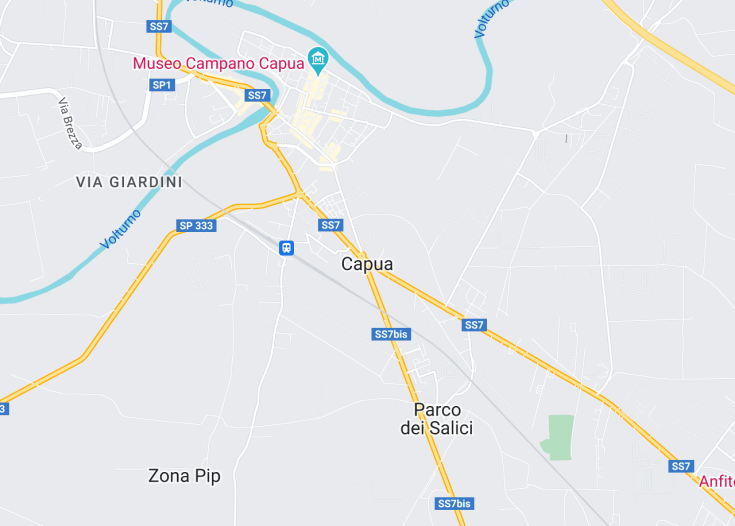 Map of Capua, Italy