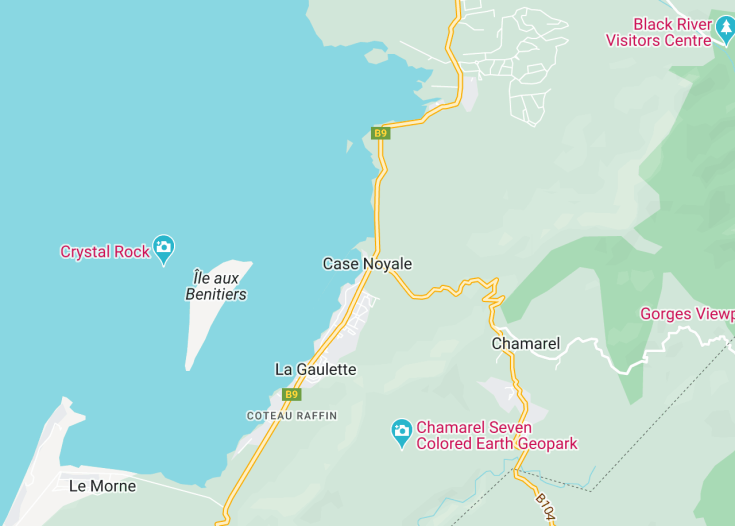 Map of Case Noyale, Mauritius