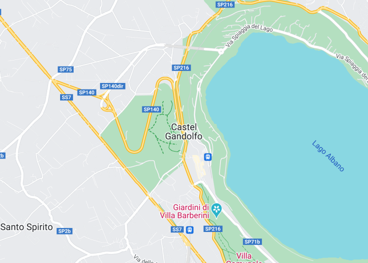 Map of Castel Gandolfo, Italy