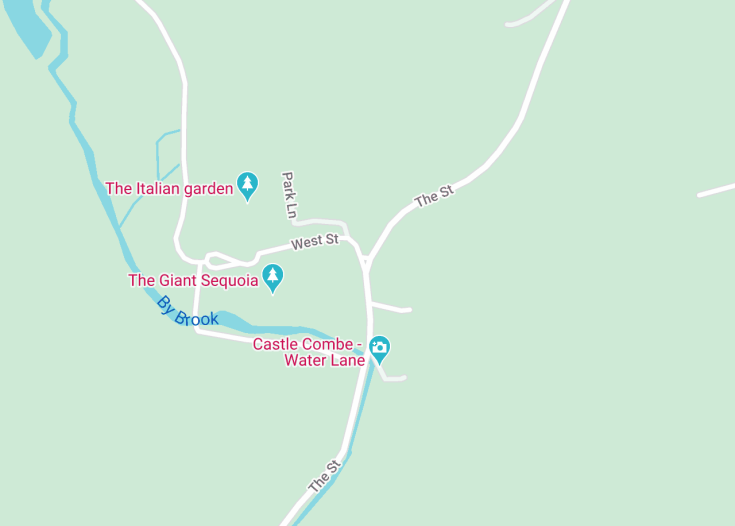 Map of Castle Combe, England (United Kingdom)