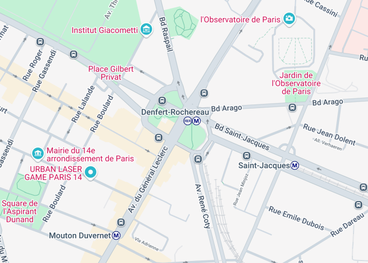 Map of Catacombs of Paris, Paris