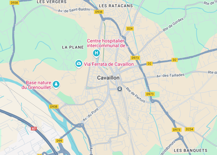 Map of Cavaillon, France