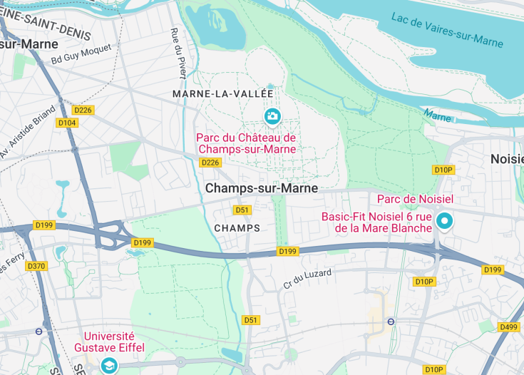 Map of Champs-sur-Marne, France