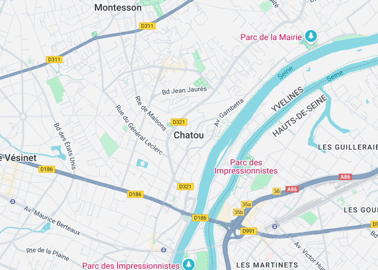 Map of Chatou, France