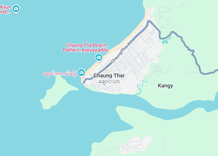 Map of Chaung Thar, Myanmar