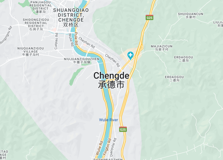 Map of Chengde, China