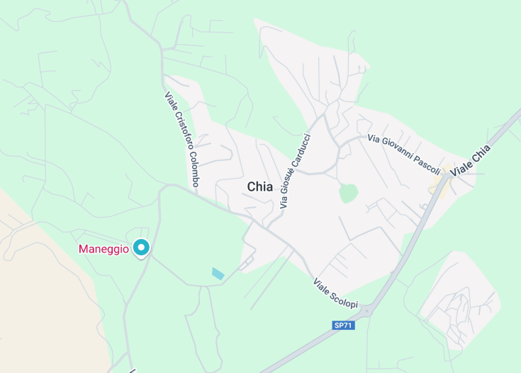 Map of Chia, Italy