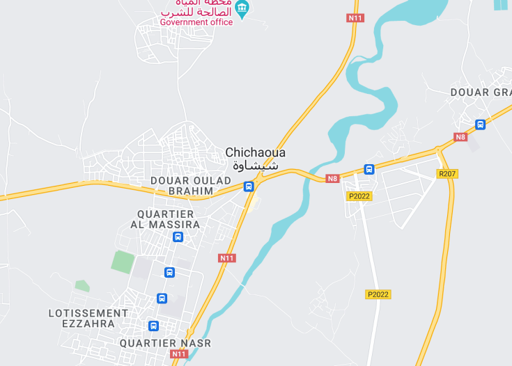 Map of Chichaoua, Morocco