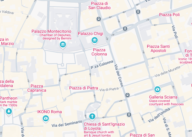 Map of Chiesa dei Santi Bartolomeo e Alessandro dei Bergamaschi, Rome