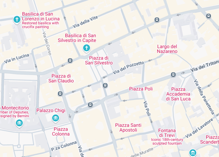 Map of Chiesa dei Santi Claudio e Andrea dei Borgognoni, Rome