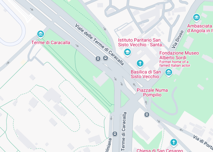 Map of Chiesa dei Santi Nereo e Achilleo, Rome