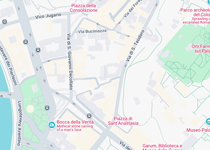 Map of Chiesa di San Giorgio in Velabro, Rome