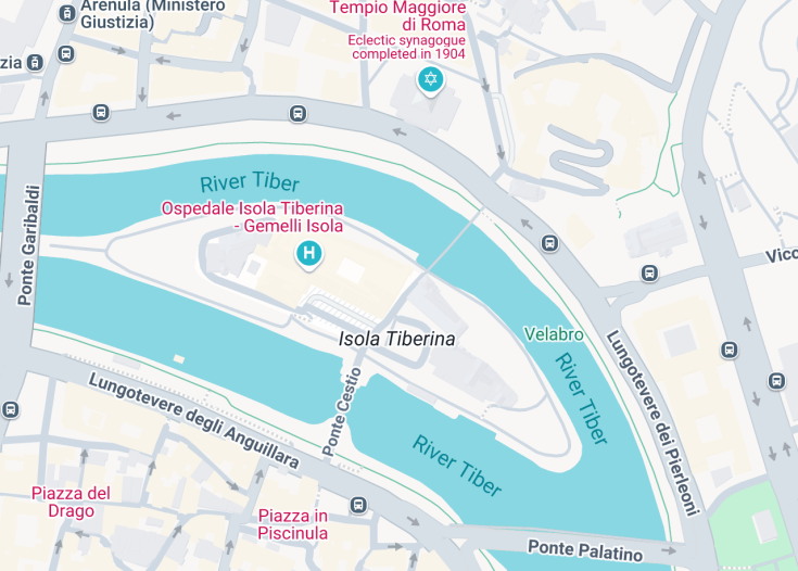 Map of Chiesa di San Giovanni Calibita, Rome