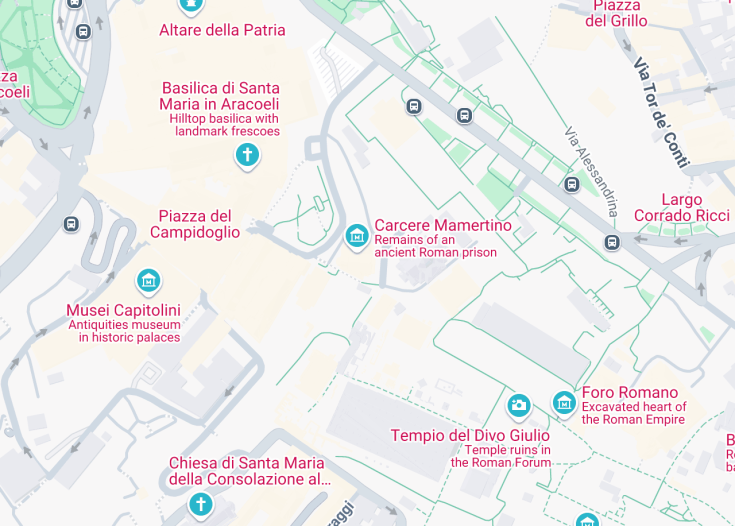 Map of Chiesa di San Giuseppe dei Falegnami, Rome