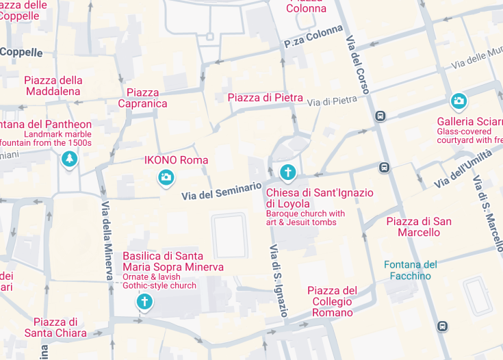 Map of Chiesa di San Macuto, Rome