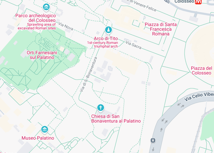 Map of Chiesa di San Sebastiano al Palatino, Rome