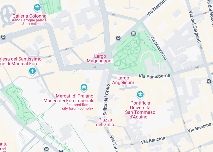 Map of Chiesa di Santa Caterina a Magnanapoli, Rome