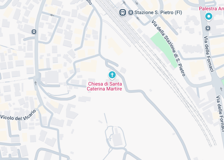 Map of Chiesa di Santa Caterina Martire, Rome