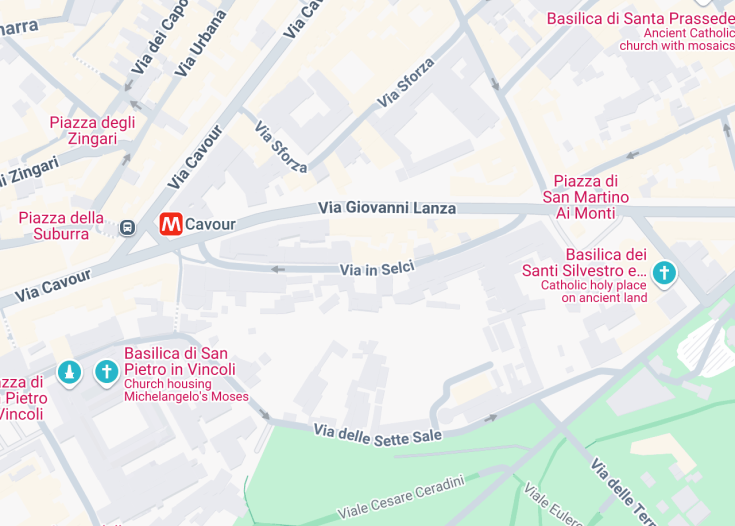 Map of Chiesa di Santa Lucia in Selci, Rome