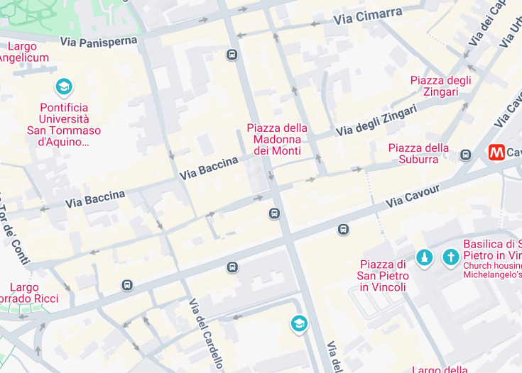 Map of Chiesa di Santa Maria ai Monti, Rome