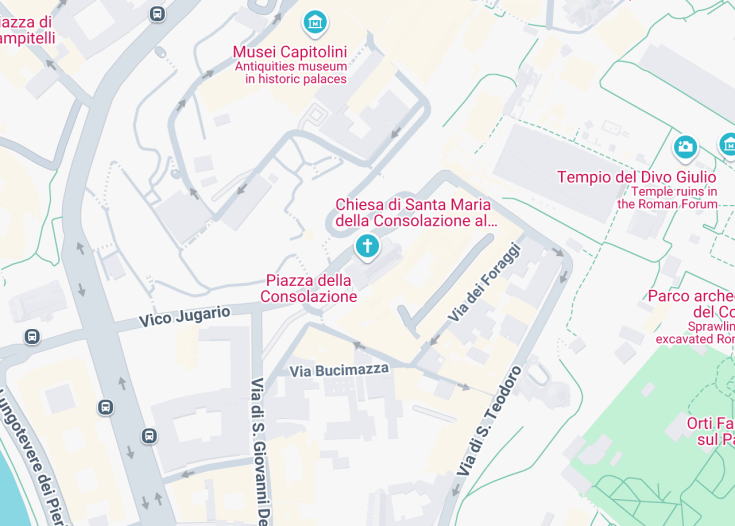 Map of Chiesa di Santa Maria della Consolazione, Rome