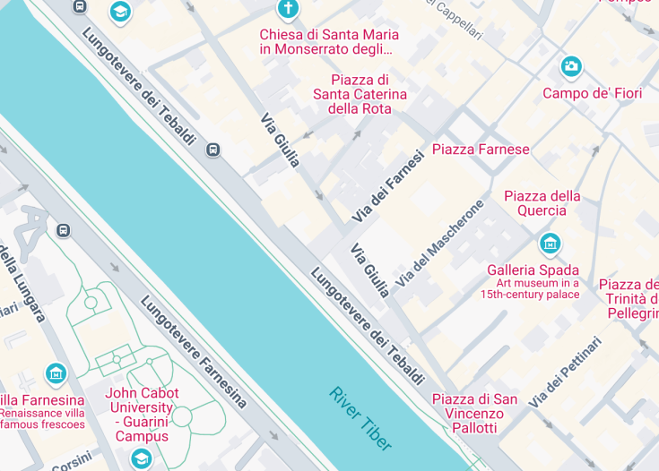 Map of Chiesa di Santa Maria dell’Orazione e Morte, Rome