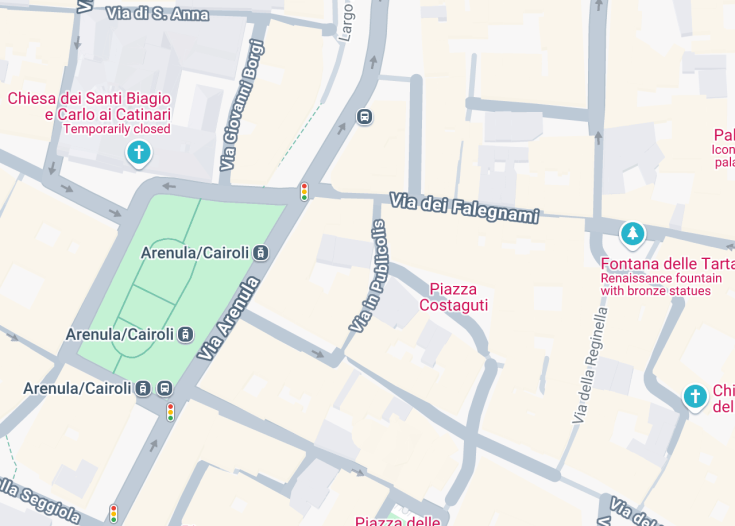 Map of Chiesa di Santa Maria in Publicolis, Rome