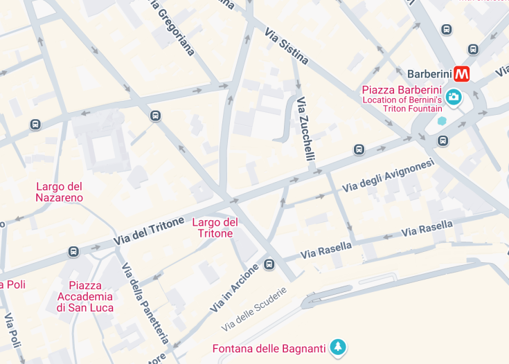 Map of Chiesa di Santa Maria Odigitria, Rome